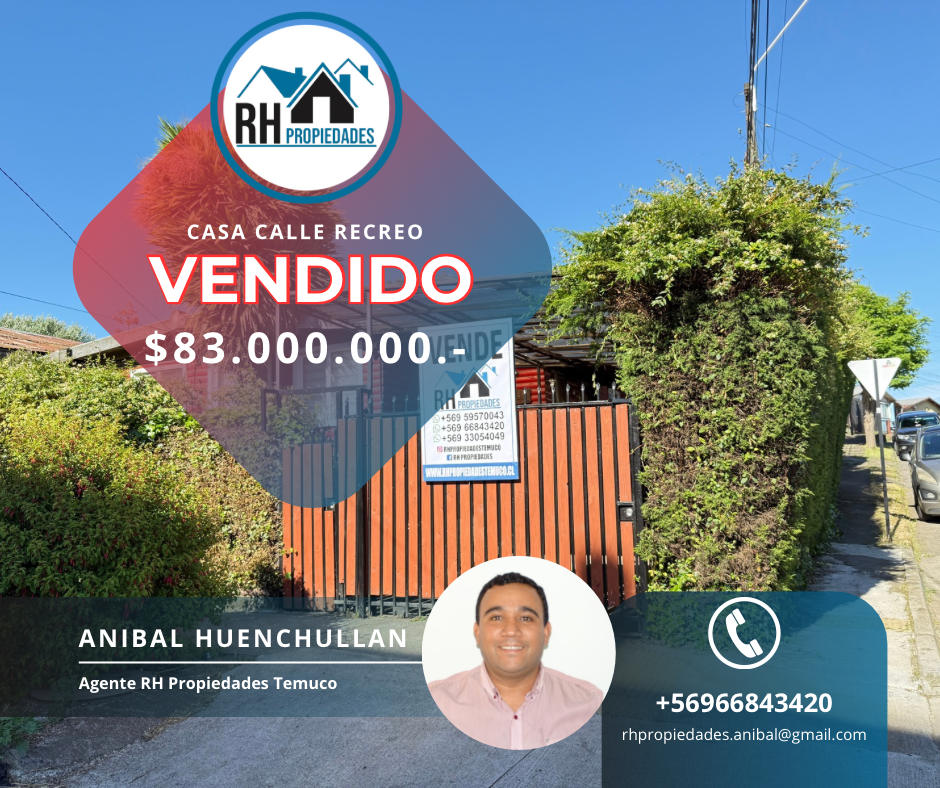 ¡Vendido! Casa de Esquina con Estacionamiento Para 2 Vehículos, Frente a Condominio Alto Recreo